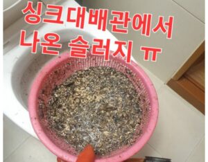 싱크대 청소후 기름 유지방