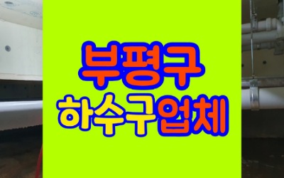 부평구하수구막힘 싱크대 고압세척 청소공사