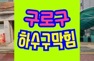 구로구하수구막힘 하수구업체 싱크대막힘 역류