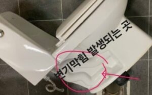 변기 막힘 발생되는 곳