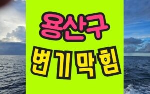 용산구변기막힘 뚫음 오수관뚫기 이촌동