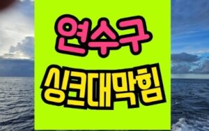 연수구싱크대막힘 싱크대하수구막힘뚫음