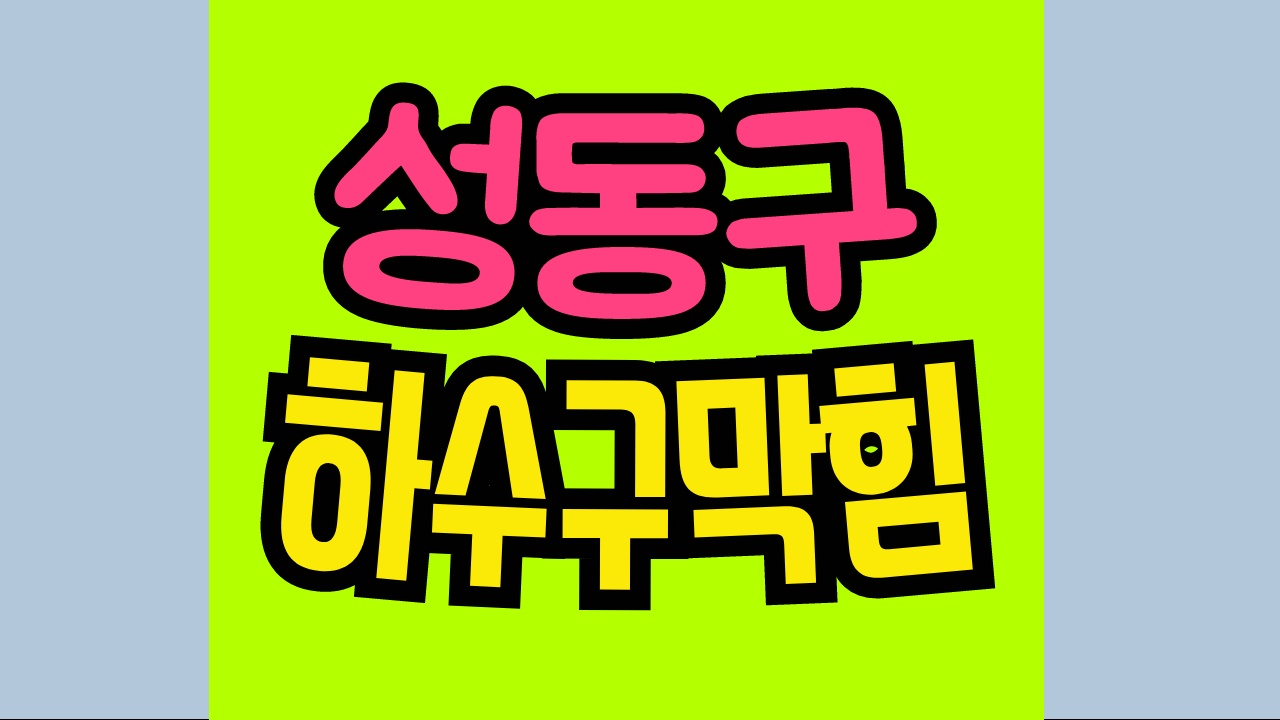 성동구하수구막힘 행당동 싱크대막힘 역류