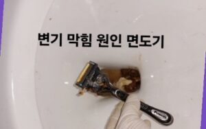 청량리동 변기막힘 선반 청소 중 낙하물 사고 진단