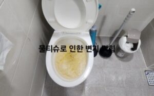 소사구변기막힘 물티슈 음식물 변기배관막힘