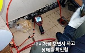 내시경 카메라로 원인 확인