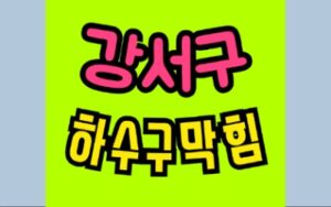 강서구싱크대막힘 오수관막힘 변기뚫음 비용