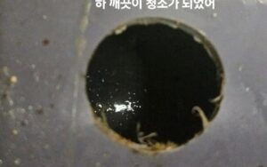 막힘 문제 해결된 배관