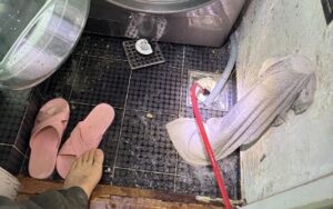 200bar 엔진식 고압세척 및 플렉스 샤프트 시공 공정