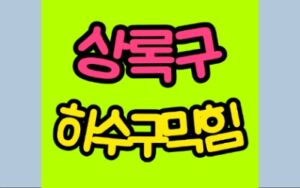 상록구하수구막힘 오수관막힘 뚫음 비용