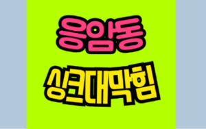 응암동싱크대막힘 또는 하수구막힘 역류 문제