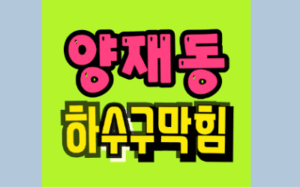 양재동하수구막힘 또는 싱크대막힘 역류 해결해요