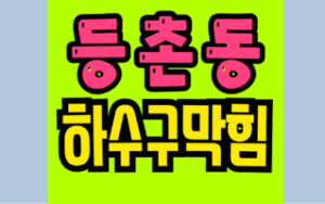 등촌동싱크대막힘 등촌동하수구막힘 해결! 역류 5단계 해결법