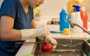 싱크대에서 흘려보낸 '기름때'와 각종 음식물 찌꺼기