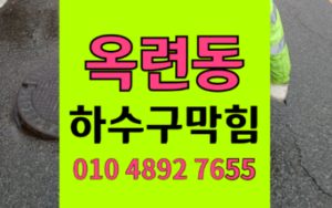연수구 옥련동싱크대막힘 하수구막힘 마늘껍질 역류 충격