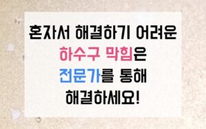강남구 세곡동싱크대막힘 하수구막힘