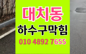 강남구 대치동싱크대막힘 하수구막힘 갈색 젤리의 역류