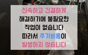 강남구 대치동싱크대막힘 하수구막힘 갈색 젤리의 역류