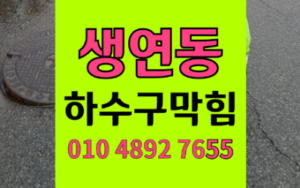 동두천 생연동싱크대막힘 하수구막힘 역류 입실 2시간 전의 기적