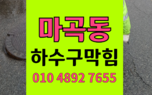 마곡동싱크대막힘 하수구막힘 꽃집 역류 충격 원인