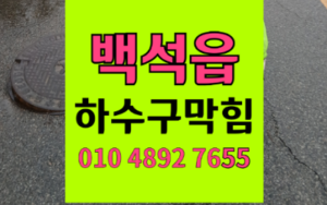 양주 백석읍싱크대막힘 하수구막힘 털뭉치 역류의 비밀