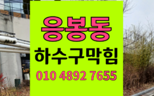 성동구 응봉동싱크대막힘 하수구막힘 역류 끓는물 배관변형