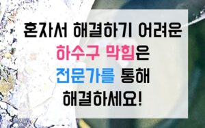 일산동싱크대막힘 하수구막힘 역류 베이킹소다 실패 이유