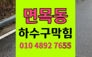 중랑구 면목동싱크대막힘 하수구막힘 펌프 굉음 역류