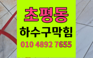 초평동 싱크대막힘 하수구막힘 역류 수태 덫 배출