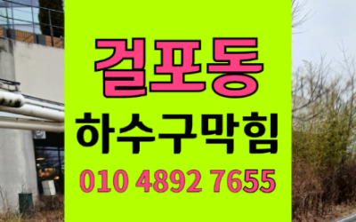 걸포동싱크대막힘 30년 묵은 하수구막힘 역류 사고 원인 파악