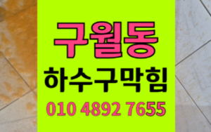 구월동 싱크대막힘 뼛가루 하수구막힘 역류 밀어내는 해결책