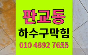 판교동 싱크대막힘 판교동 하수구막힘 왁스 역류