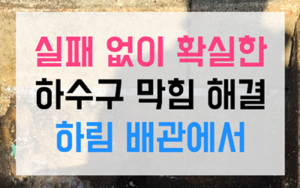 쌍용동 하수구막힘 포도 찌꺼기 역류 댐