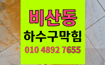 비산동 싱크대막힘 하수구막힘 어항 모래 역류타파