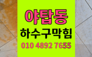야탑동 싱크대막힘 올수리 역류 하수구막힘 예방 스케일링