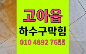 고아읍 싱크대막힘 하수구막힘 석고 수지 완벽제거
