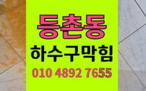 등촌동 하수구막힘 싱크대막힘 역류 끝내는 비결