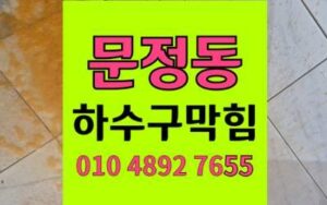 문정동 하수구막힘 싱크대막힘 비닐조각 해결 전문가
