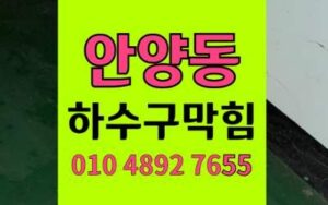 안양동 하수구막힘 싱크대막힘 팽창한 단백질 완벽해결