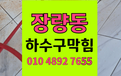 장량동 하수구막힘 싱크대막힘 역류 고압세척 완벽해결