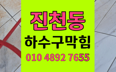 진천동 하수구막힘 싱크대막힘 역류 시원한 해결책