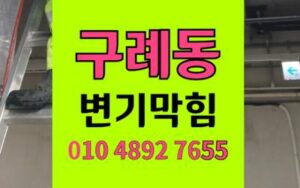 구래동 변기막힘 오수관막힘 원인 차단 완벽통수