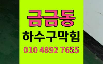 금금동 싱크대막힘 하수구막힘 분쇄기 역류 원인해결법