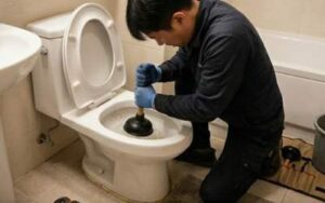 운정동 변기막힘 상가 화장실의 긴급한 오수 역류 현장