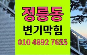 정릉동 변기막힘 오수관막힘 완벽 통수법