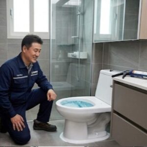 화장실 장난감 유입 및 오수 정체 증상