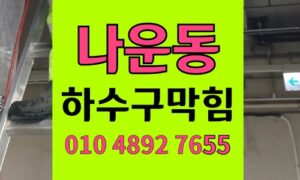 나운동 싱크대막힘 하수구막힘 젤라틴 버터 역류