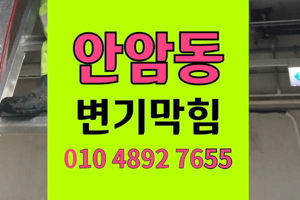 안암동 변기막힘 오수관막힘 야간물바다 키친타월역류 완벽통수