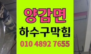 양감면 싱크대막힘 하수구막힘 분유이유식 찌꺼기 역류