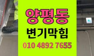 양평동 변기막힘 오수관막힘 야간출동 치약 빠뜨림